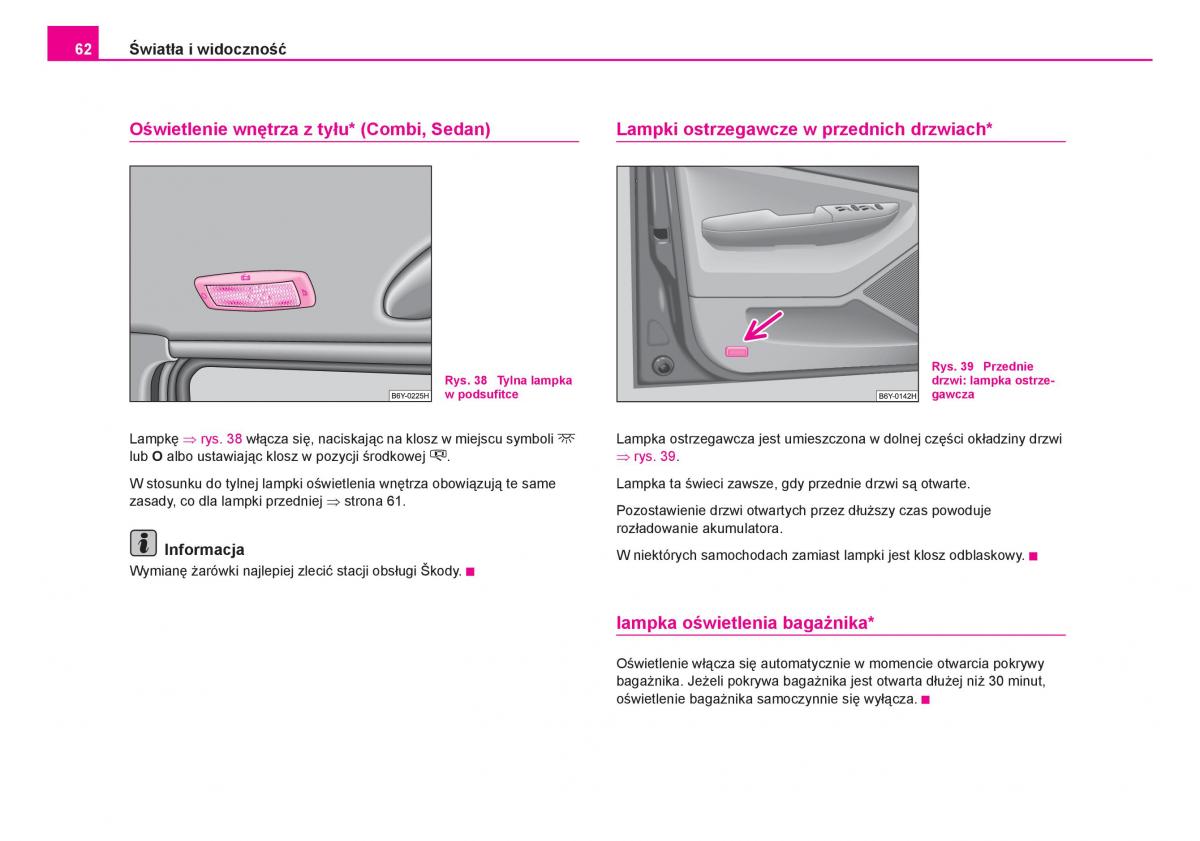 Skoda Fabia I 1 instrukcja obslugi / page 63