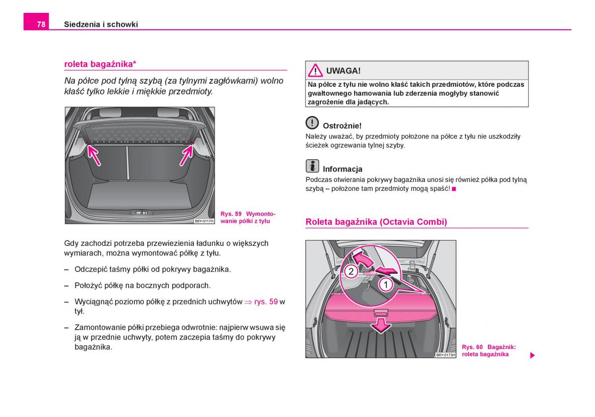 Skoda Fabia I 1 instrukcja obslugi / page 79