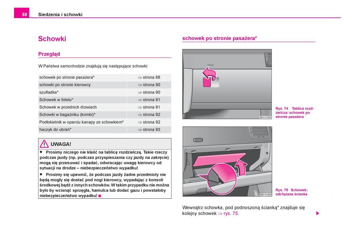 Skoda Fabia I 1 instrukcja obslugi / page 89