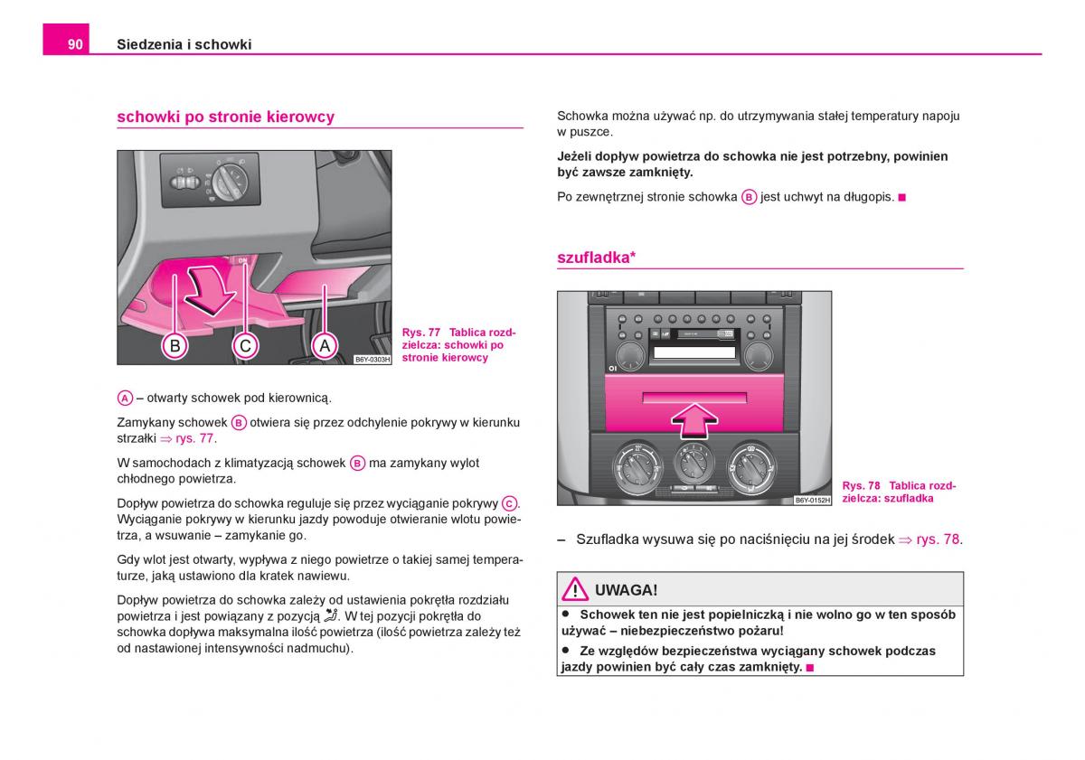 Skoda Fabia I 1 instrukcja obslugi / page 91