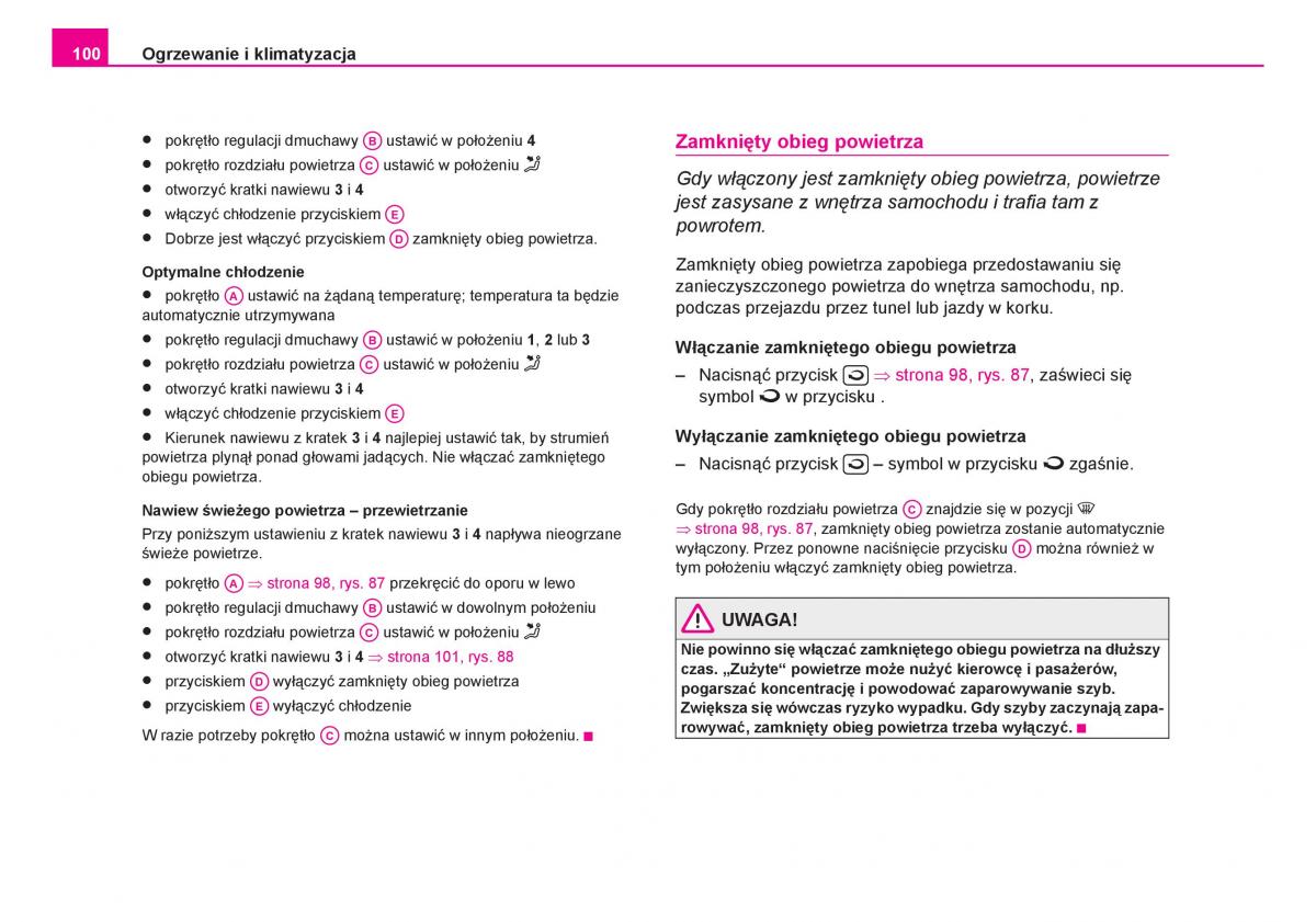 Skoda Fabia I 1 instrukcja obslugi / page 101