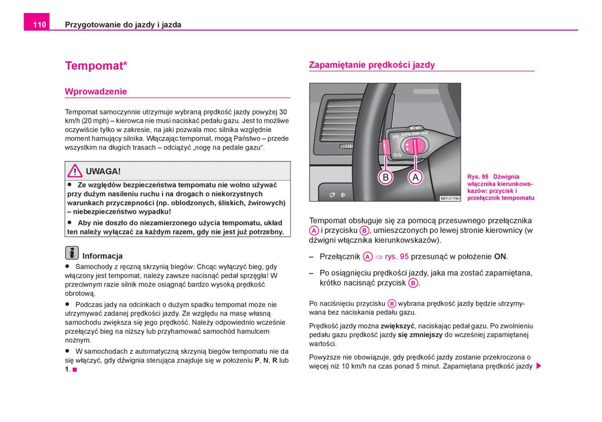 Skoda Fabia I 1 instrukcja obslugi / page 111