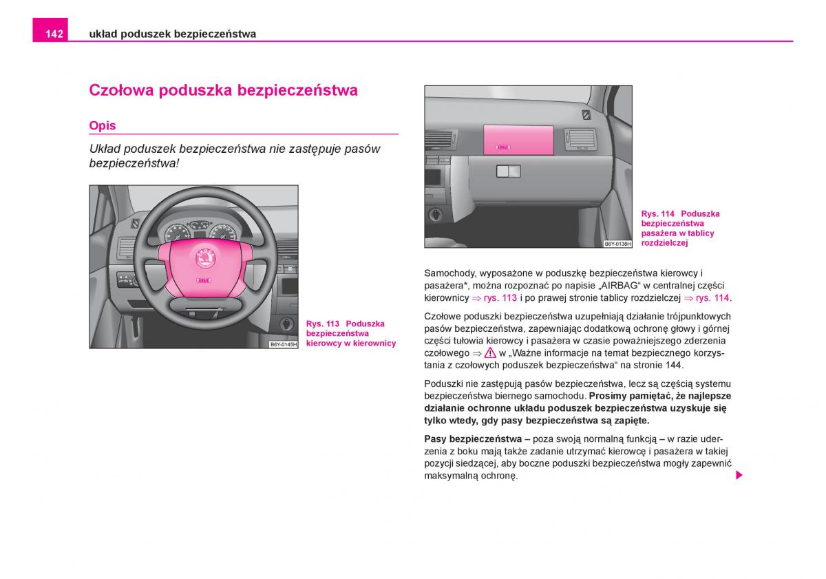 Skoda Fabia I 1 instrukcja obslugi / page 143