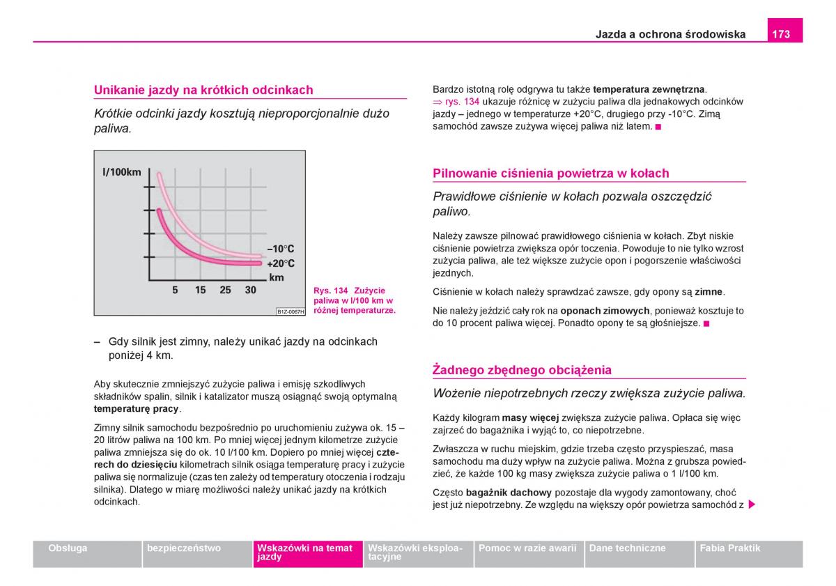 Skoda Fabia I 1 instrukcja obslugi / page 174