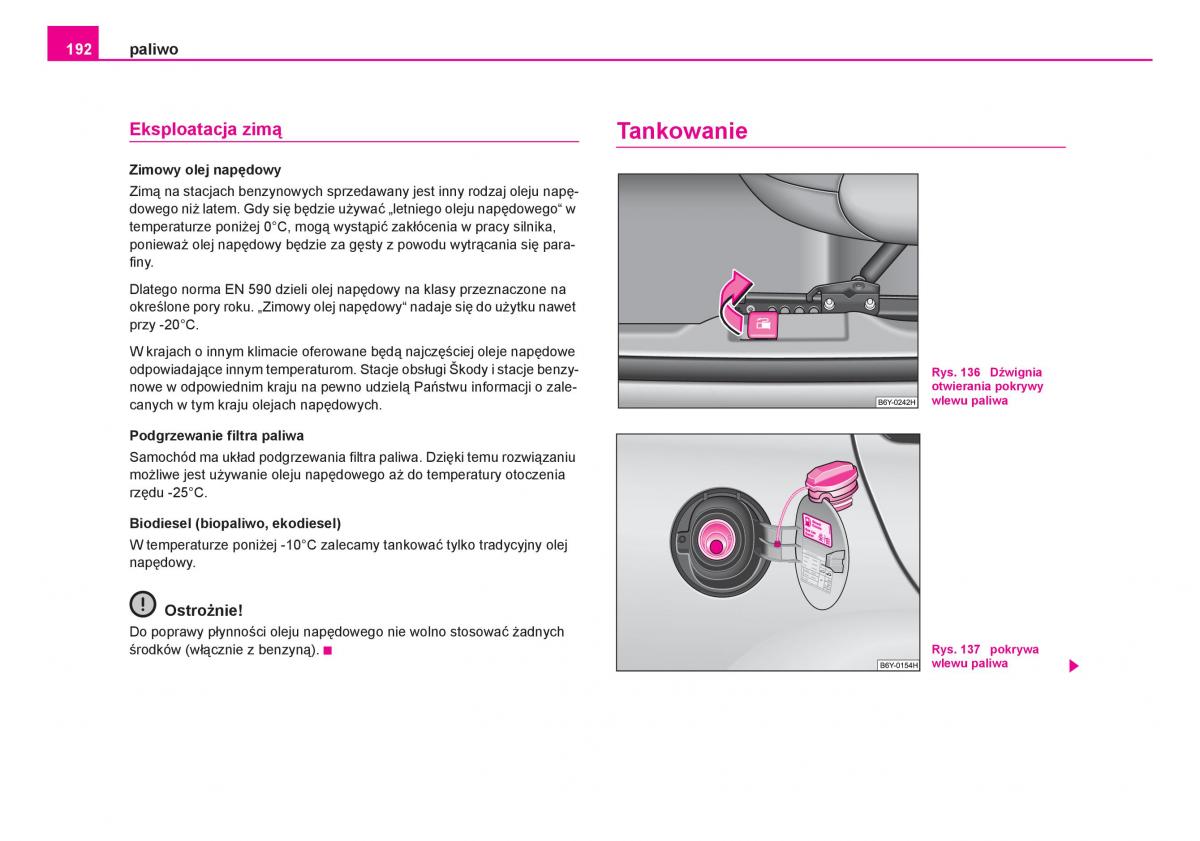 Skoda Fabia I 1 instrukcja obslugi / page 193