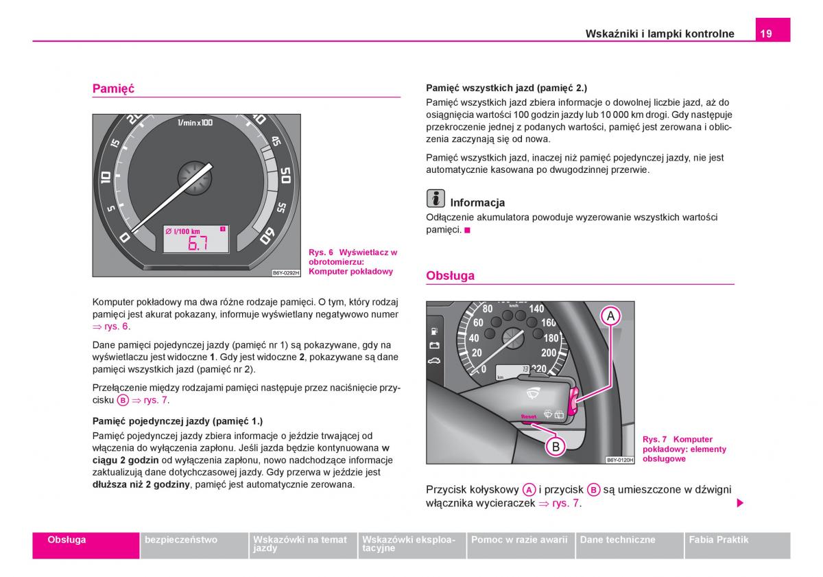 Skoda Fabia I 1 instrukcja obslugi / page 20