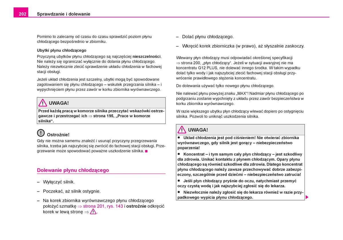 Skoda Fabia I 1 instrukcja obslugi / page 203