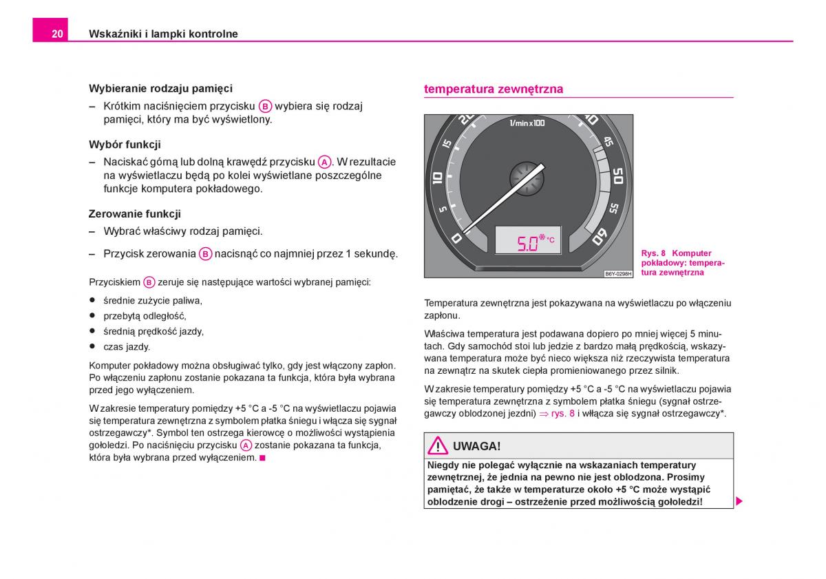 Skoda Fabia I 1 instrukcja obslugi / page 21