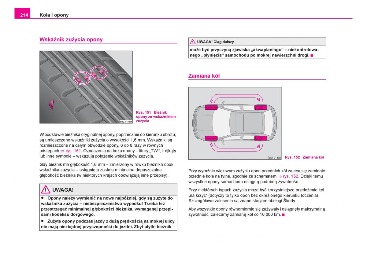 Skoda Fabia I 1 instrukcja obslugi / page 215