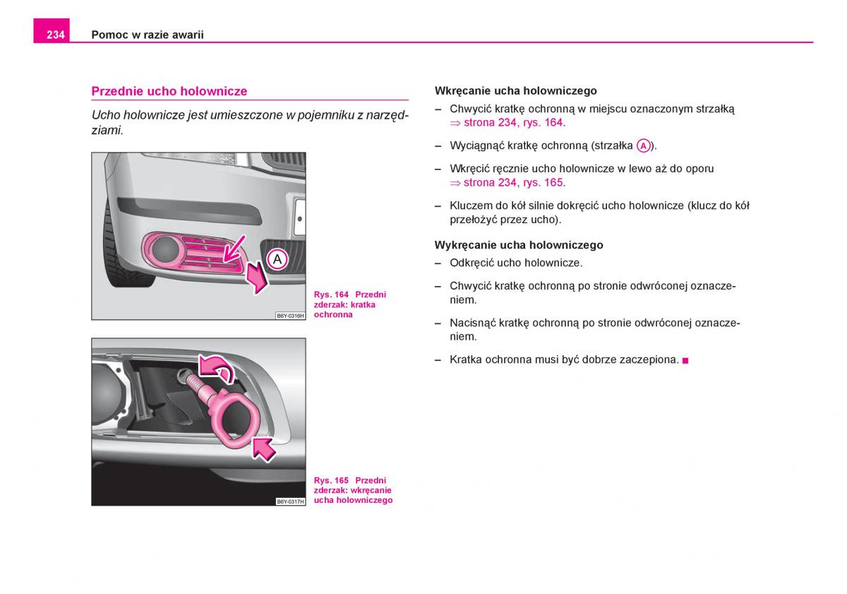 Skoda Fabia I 1 instrukcja obslugi / page 235