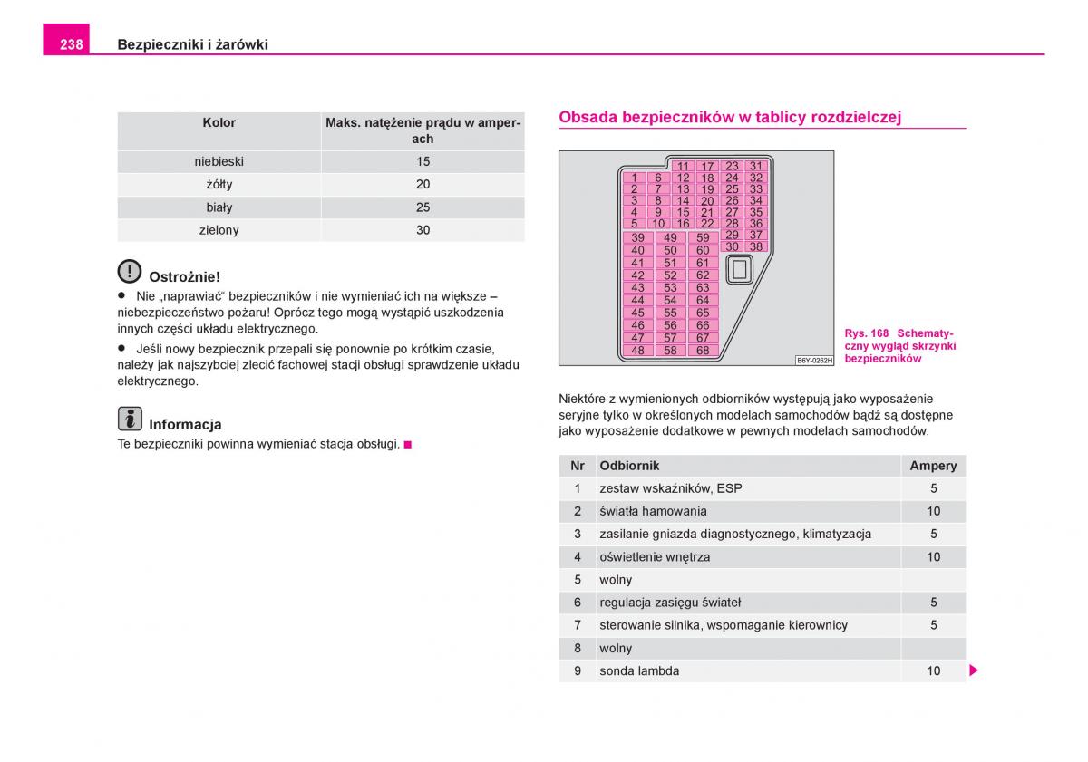 Skoda Fabia I 1 instrukcja obslugi / page 239