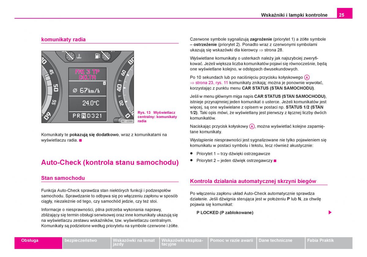 Skoda Fabia I 1 instrukcja obslugi / page 26