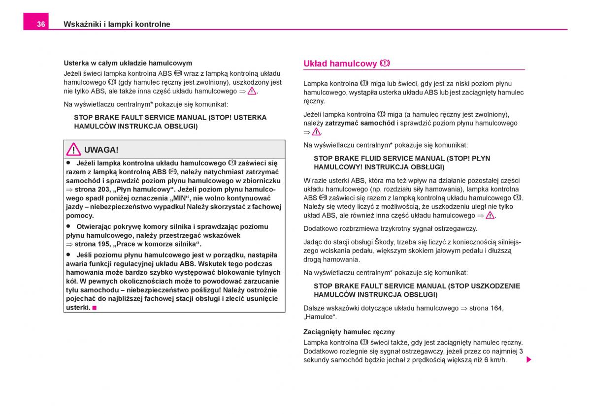 Skoda Fabia I 1 instrukcja obslugi / page 37