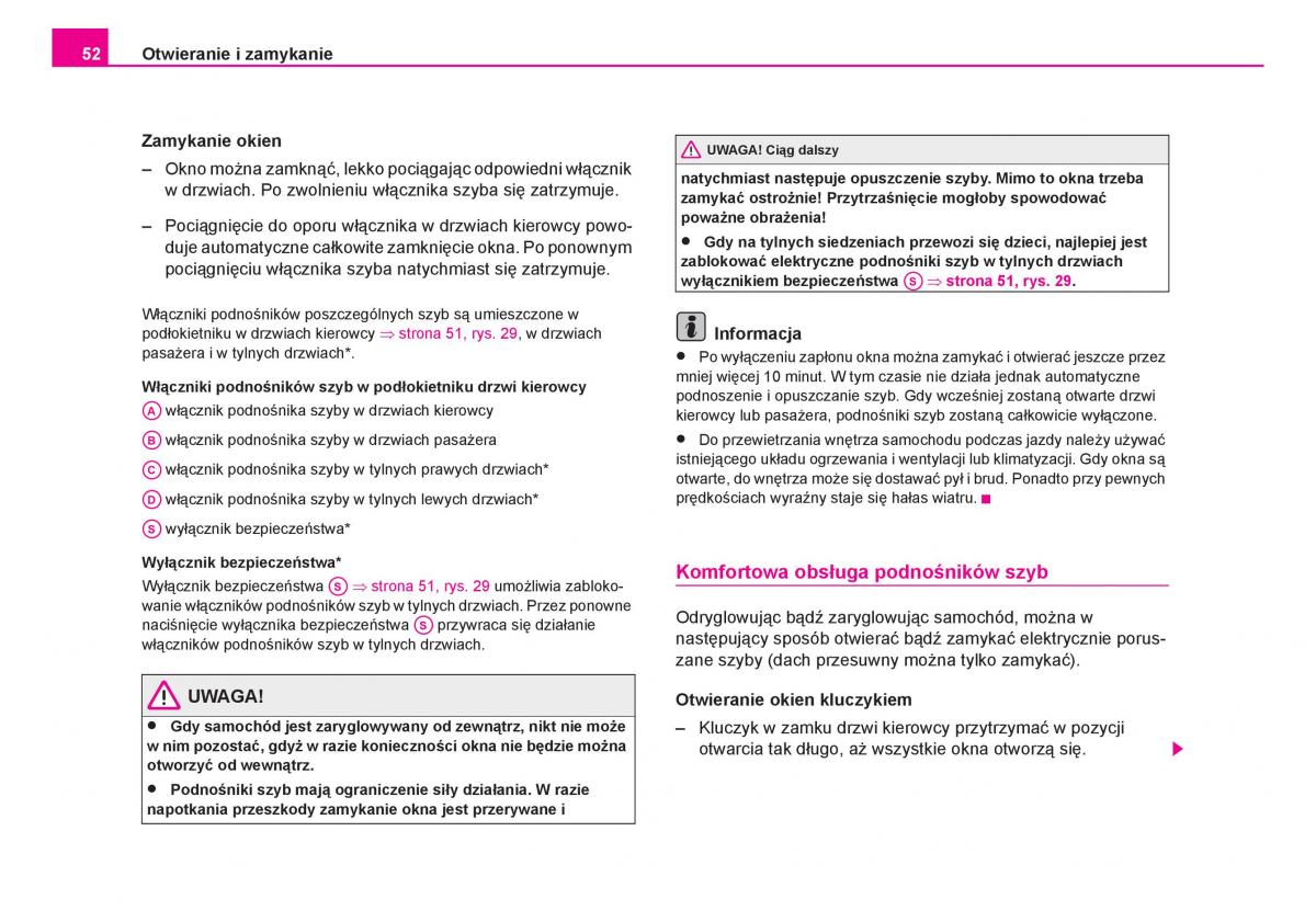 Skoda Fabia I 1 instrukcja obslugi / page 53