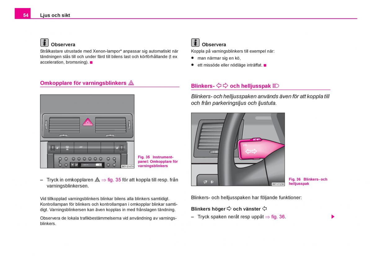 Skoda Fabia I 1 instruktionsbok / page 55