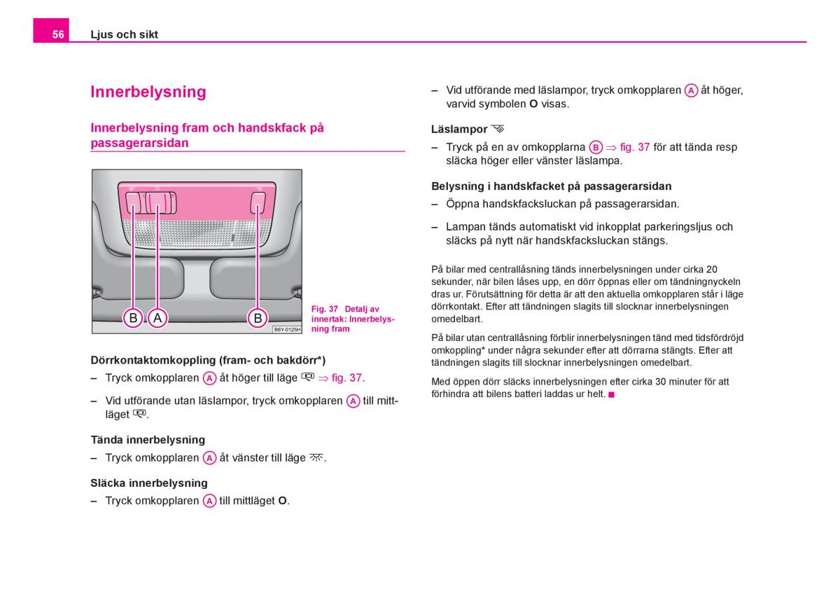 Skoda Fabia I 1 instruktionsbok / page 57