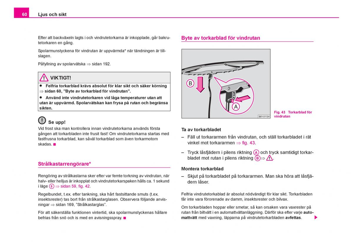 Skoda Fabia I 1 instruktionsbok / page 61