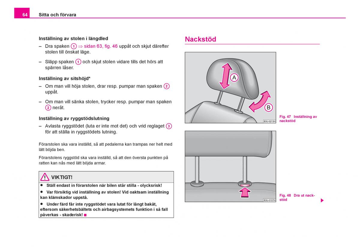 Skoda Fabia I 1 instruktionsbok / page 65