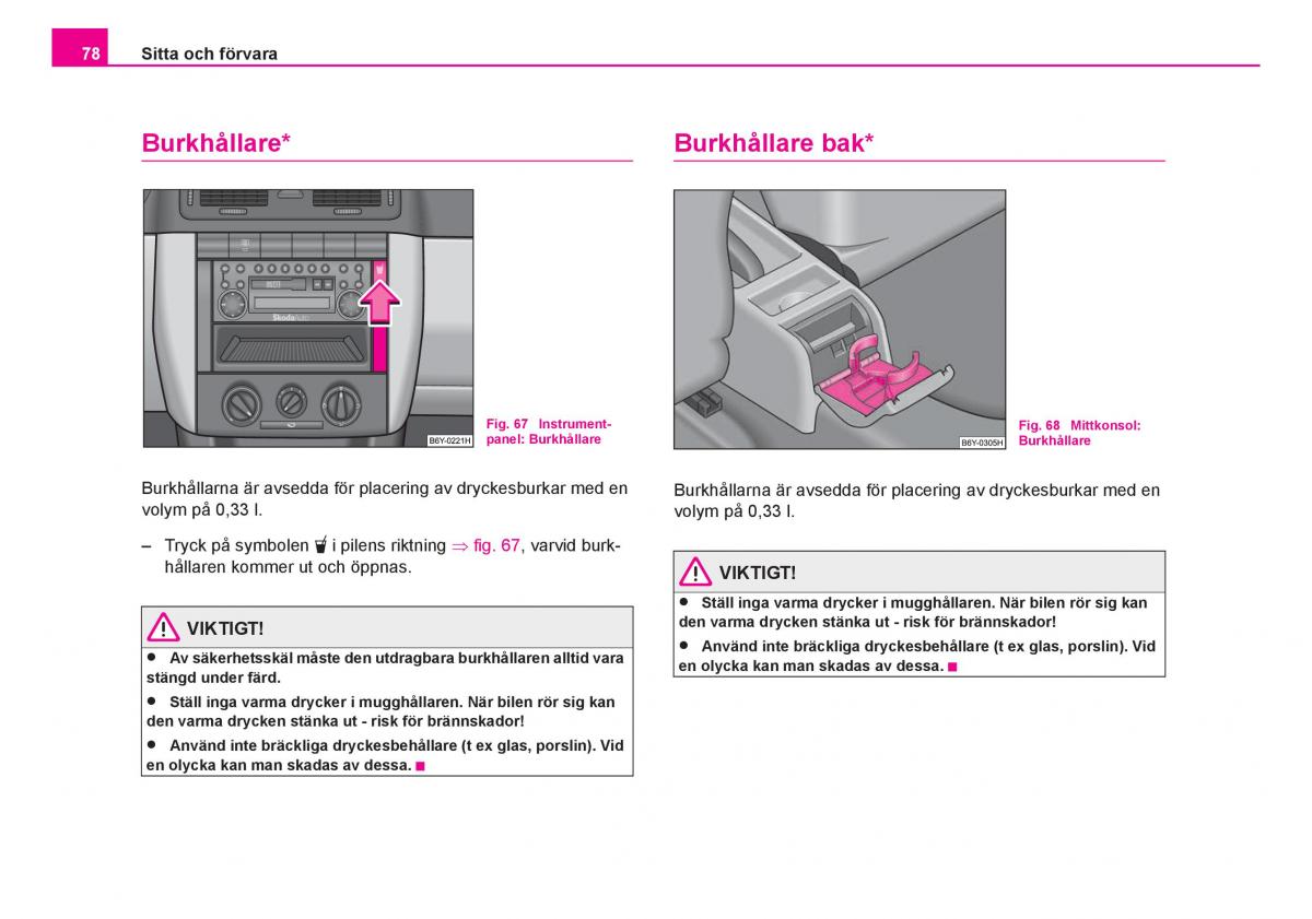 Skoda Fabia I 1 instruktionsbok / page 79