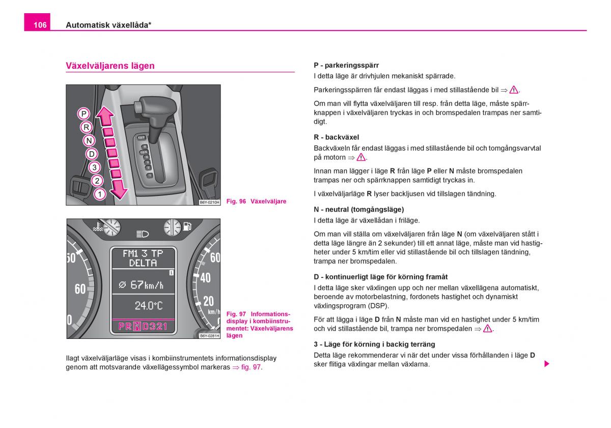 Skoda Fabia I 1 instruktionsbok / page 107