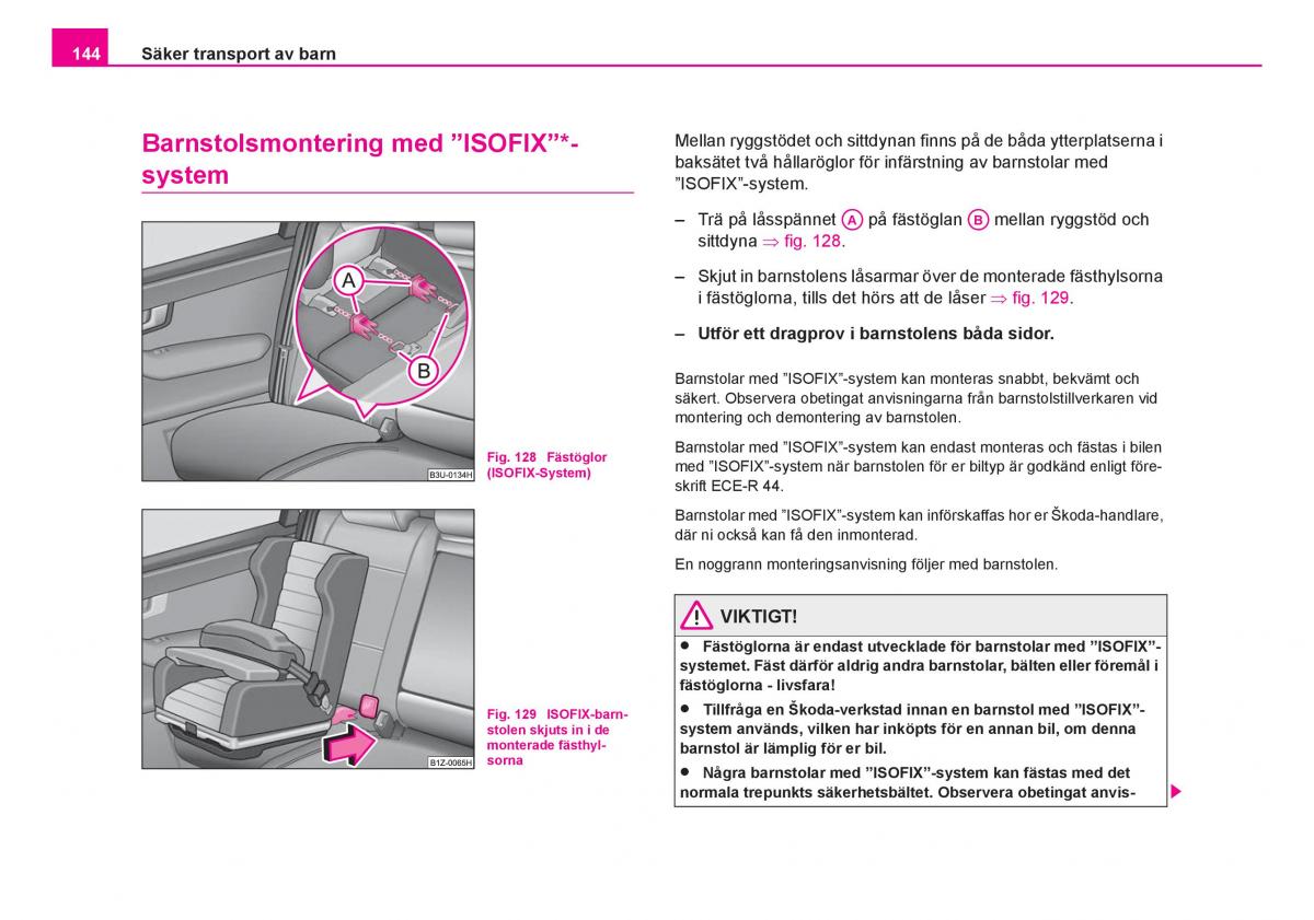 Skoda Fabia I 1 instruktionsbok / page 145