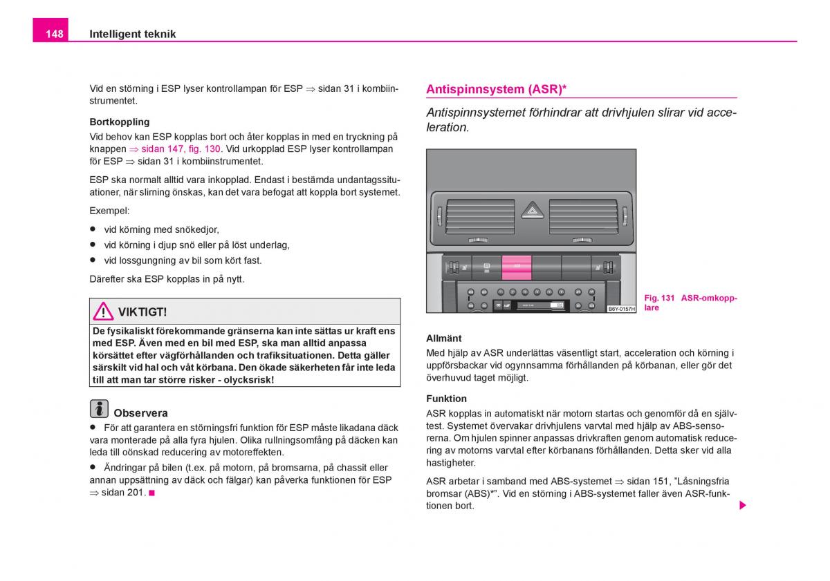 Skoda Fabia I 1 instruktionsbok / page 149