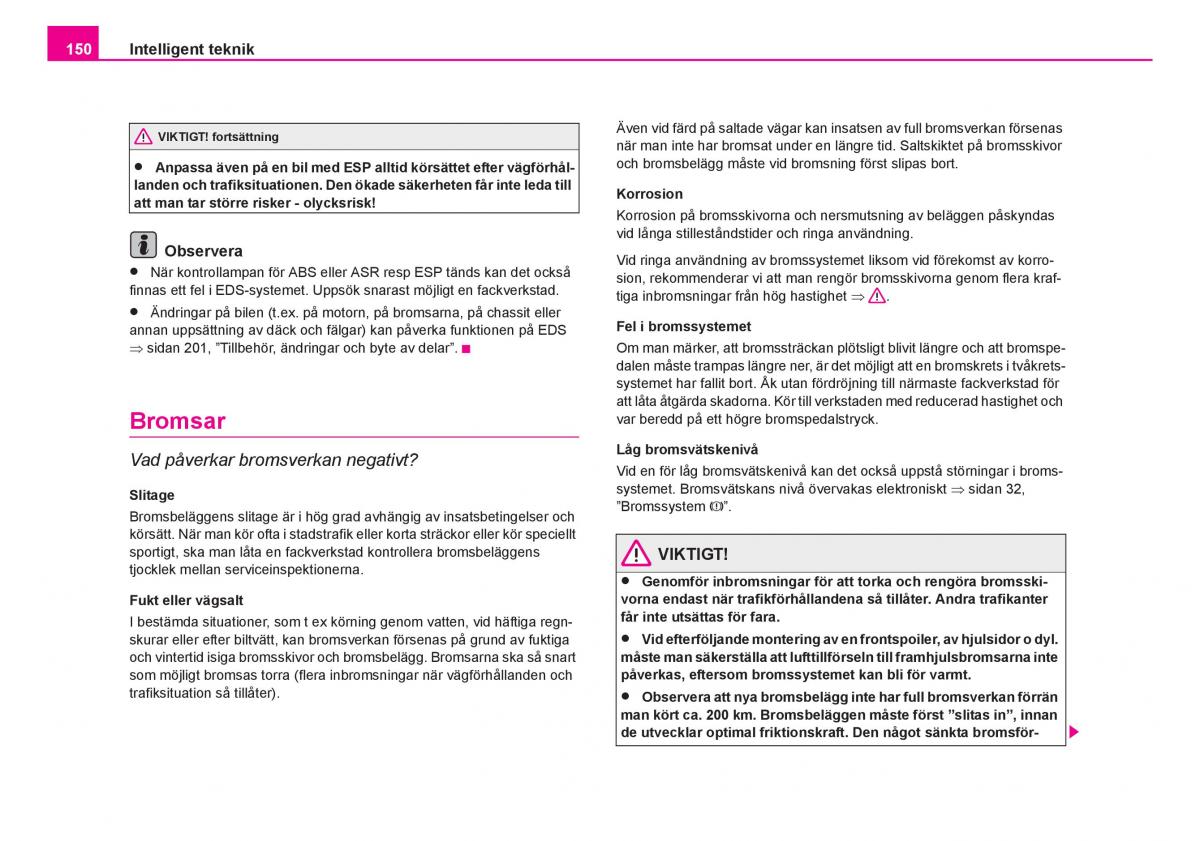 Skoda Fabia I 1 instruktionsbok / page 151