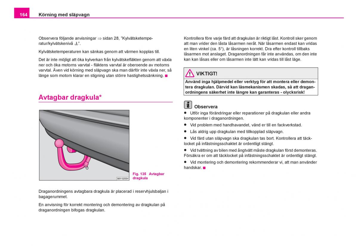 Skoda Fabia I 1 instruktionsbok / page 165