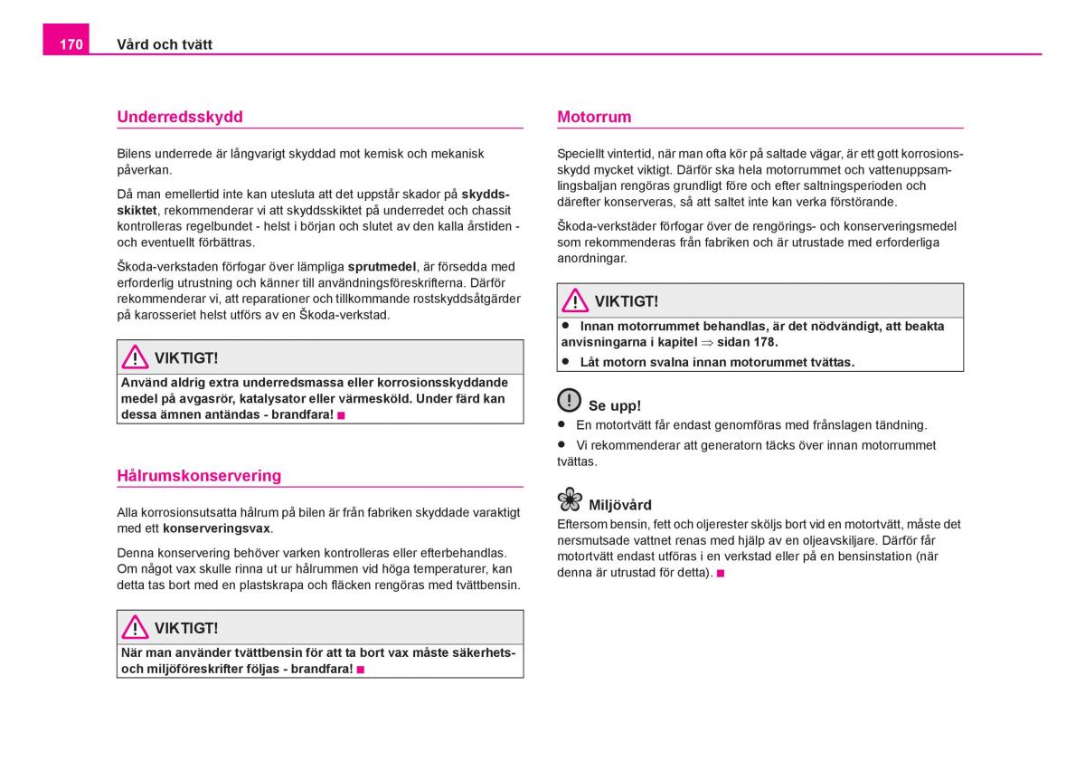 Skoda Fabia I 1 instruktionsbok / page 171