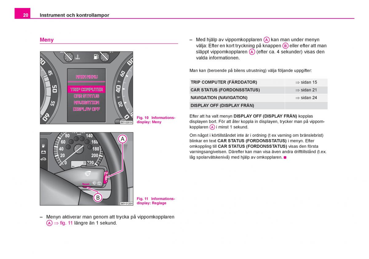 Skoda Fabia I 1 instruktionsbok / page 21