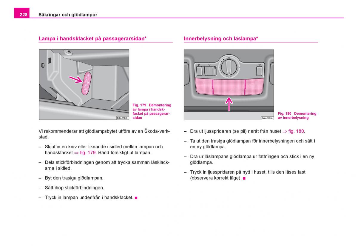 Skoda Fabia I 1 instruktionsbok / page 229