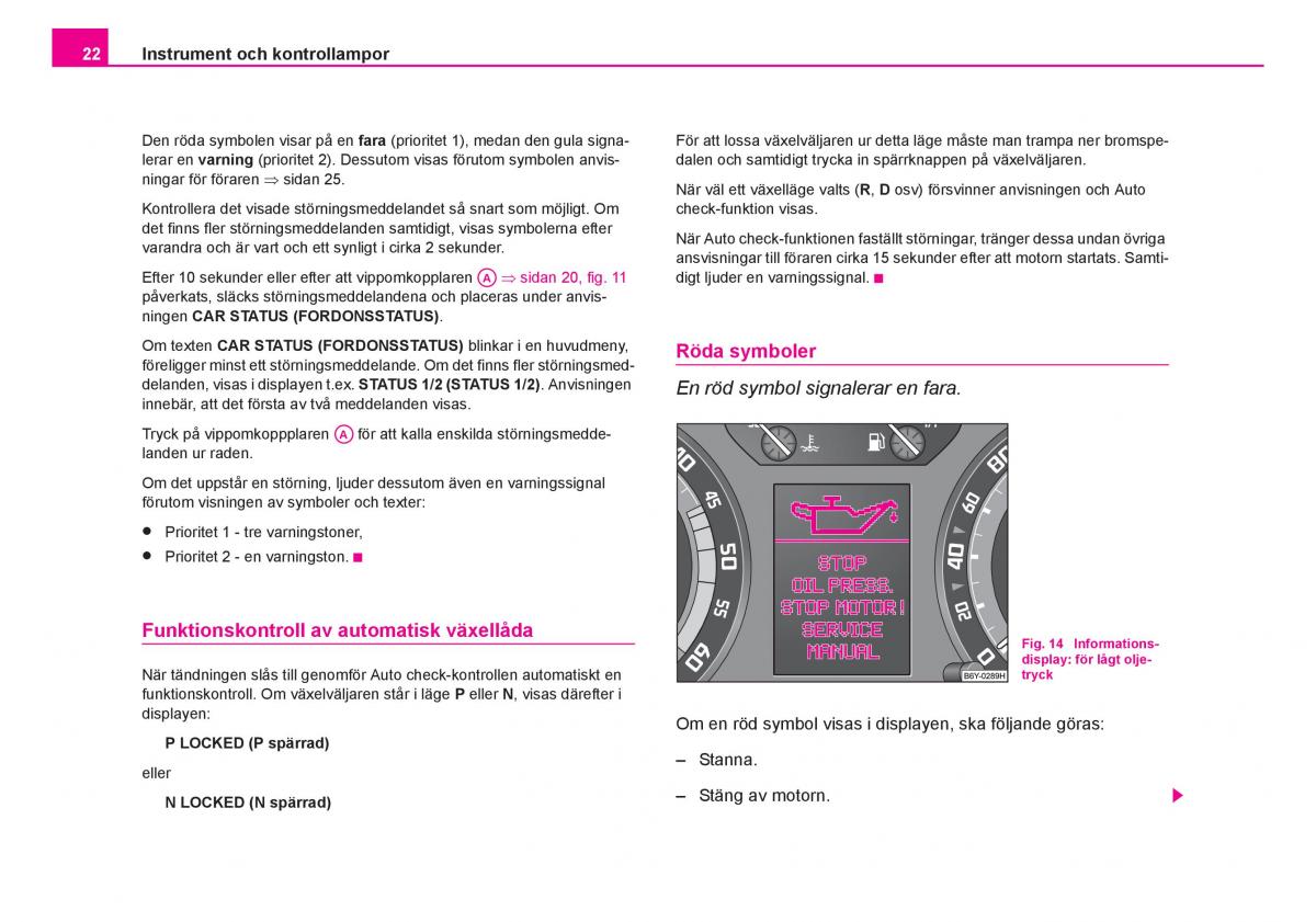 Skoda Fabia I 1 instruktionsbok / page 23