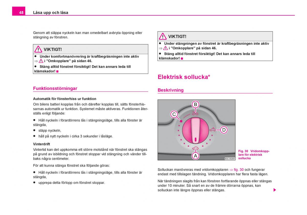 Skoda Fabia I 1 instruktionsbok / page 49