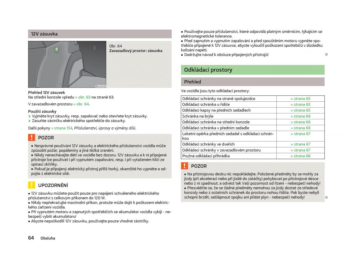 Skoda Fabia II 2 navod k obsludze / page 66