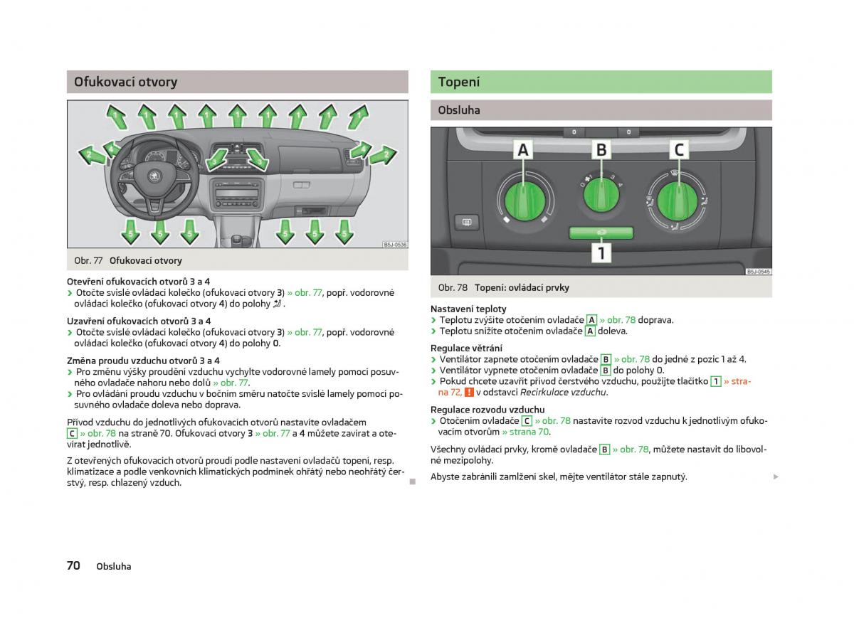 Skoda Fabia II 2 navod k obsludze / page 72