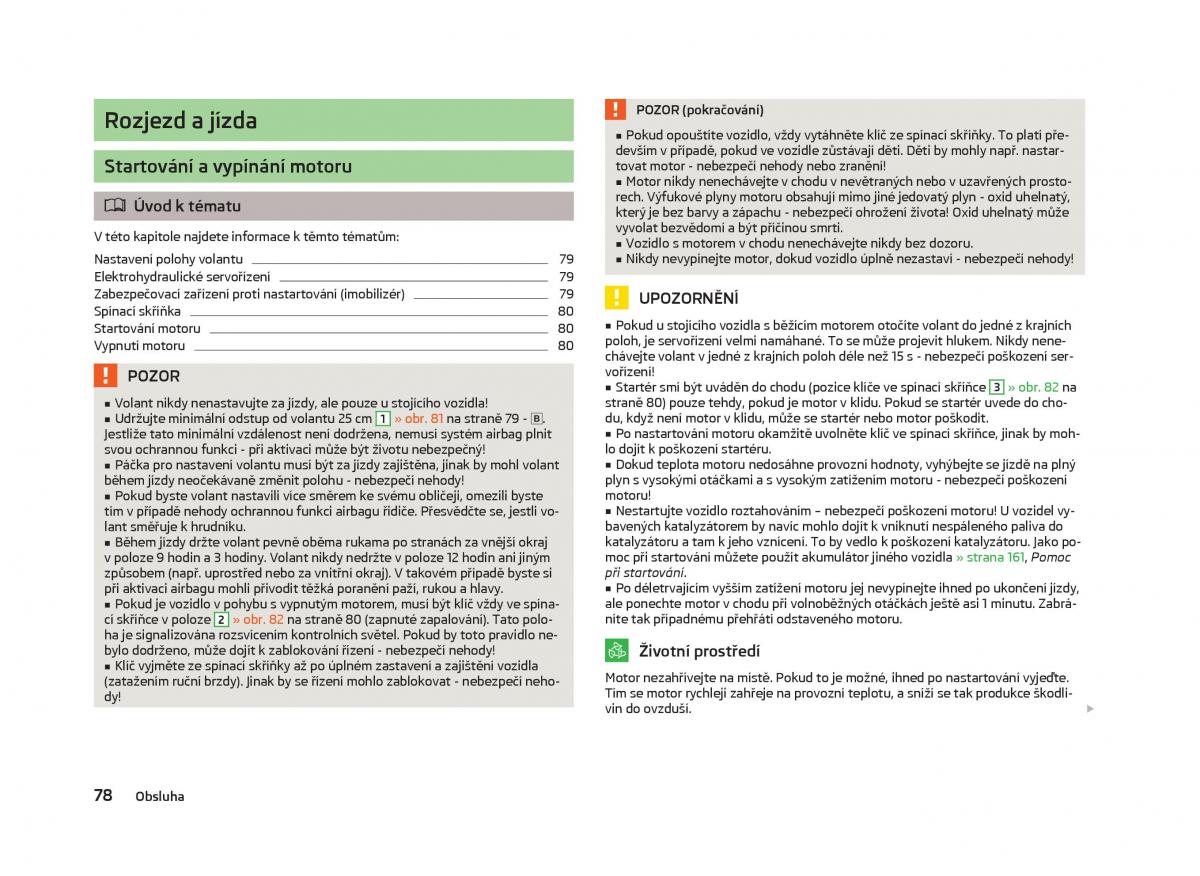 Skoda Fabia II 2 navod k obsludze / page 80