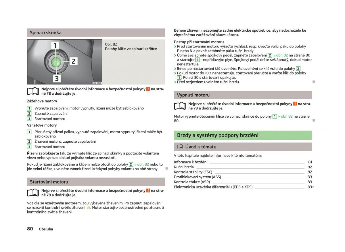 Skoda Fabia II 2 navod k obsludze / page 82