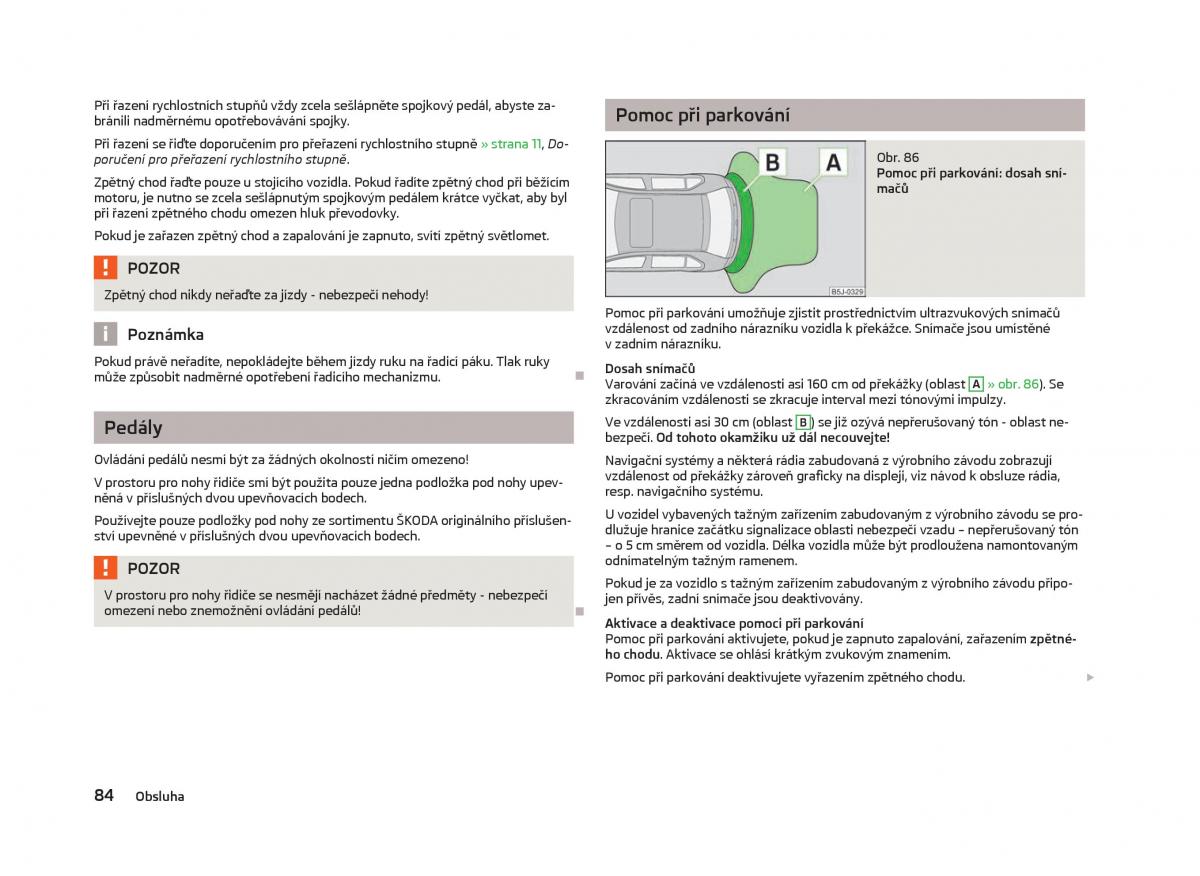 Skoda Fabia II 2 navod k obsludze / page 86