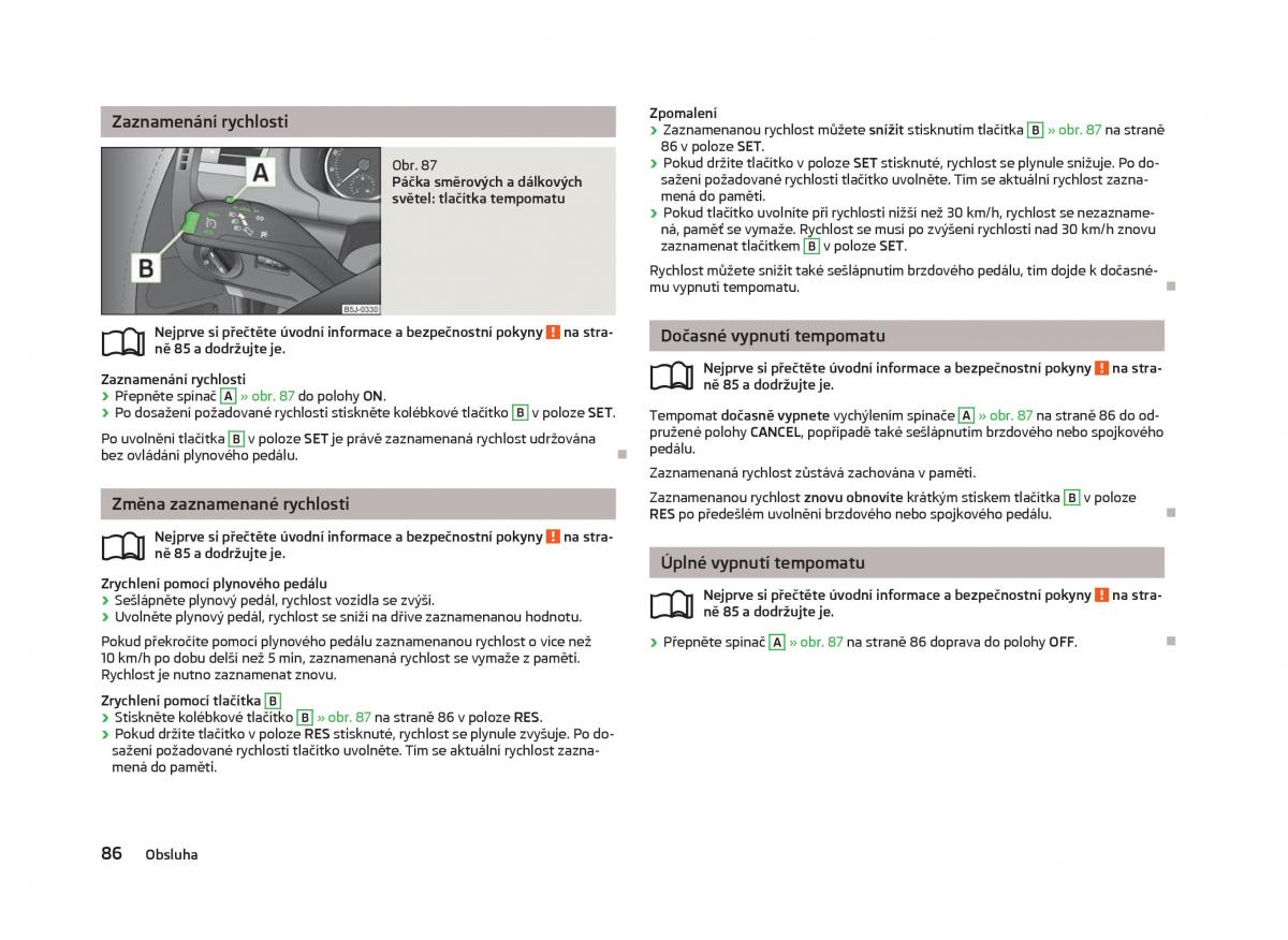 Skoda Fabia II 2 navod k obsludze / page 88