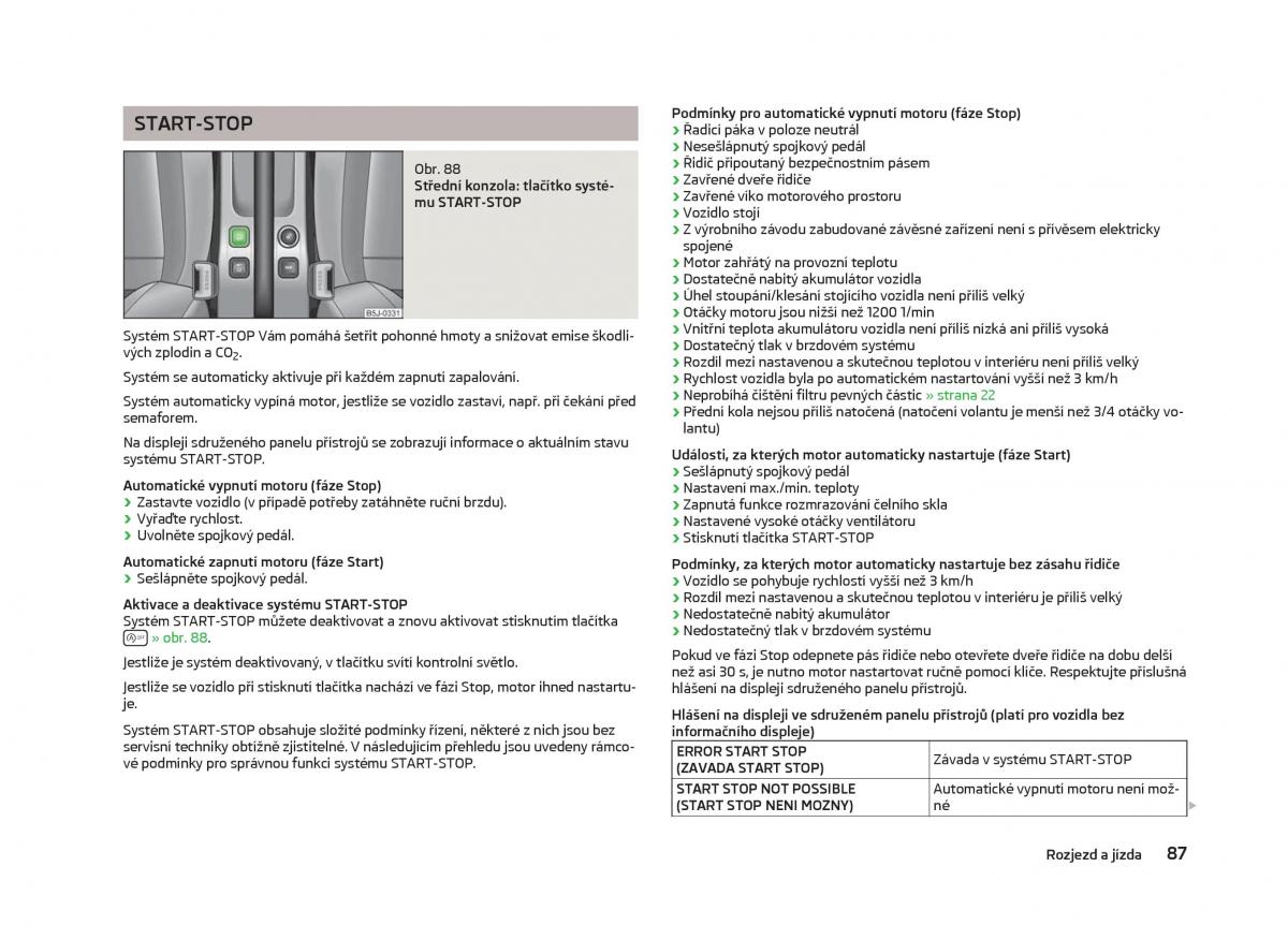 Skoda Fabia II 2 navod k obsludze / page 89