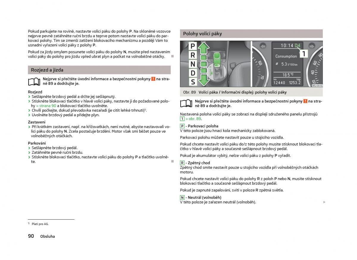 Skoda Fabia II 2 navod k obsludze / page 92