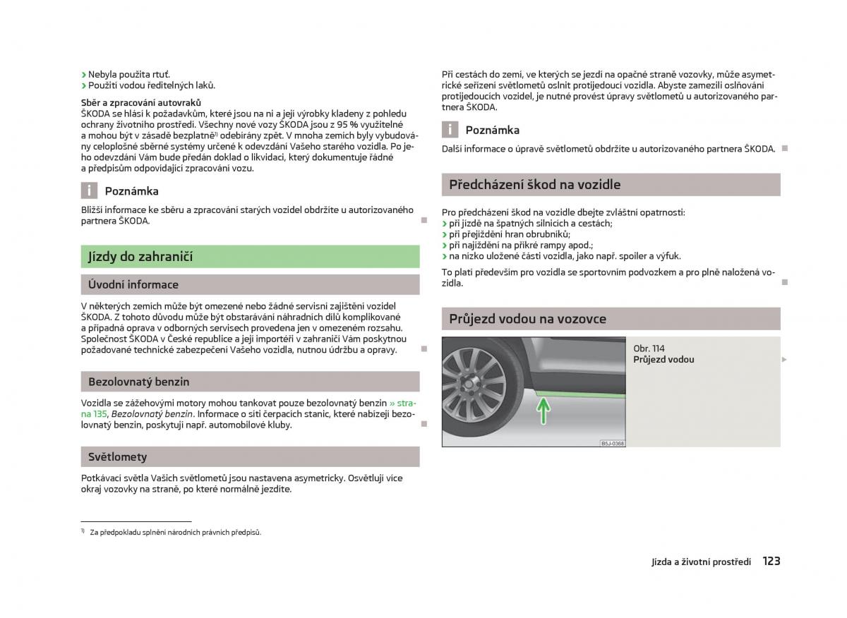 Skoda Fabia II 2 navod k obsludze / page 125