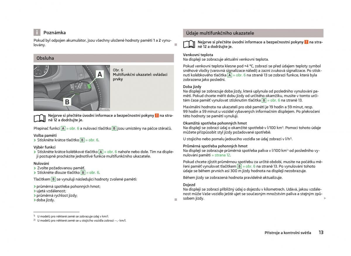 Skoda Fabia II 2 navod k obsludze / page 15