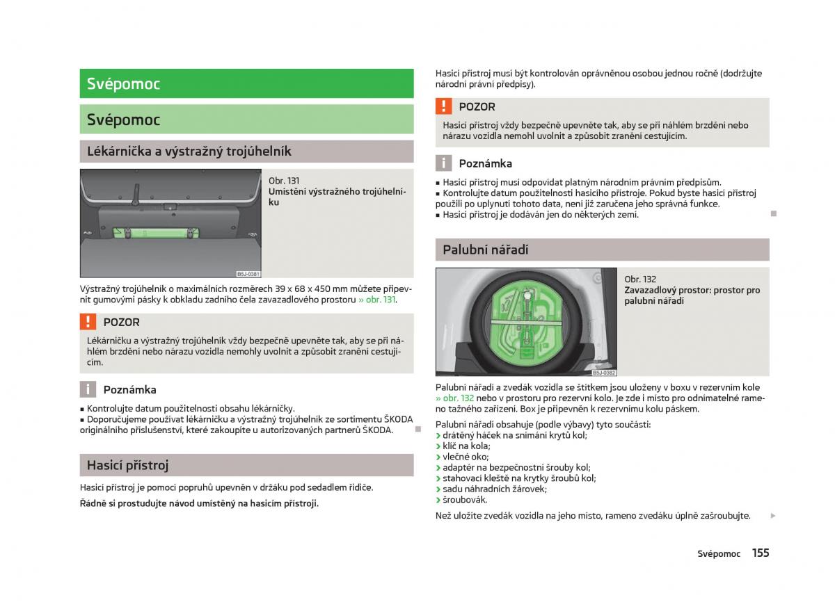 Skoda Fabia II 2 navod k obsludze / page 157