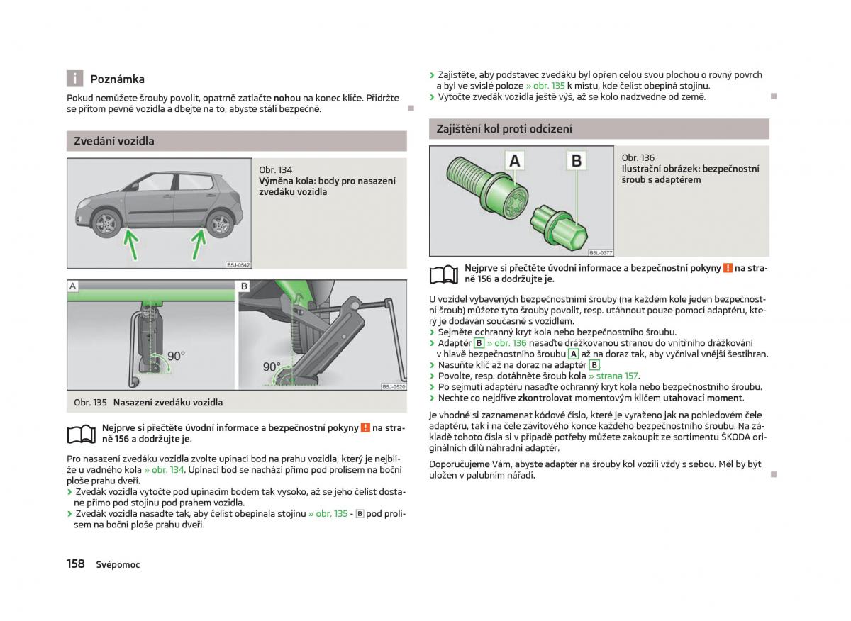 Skoda Fabia II 2 navod k obsludze / page 160