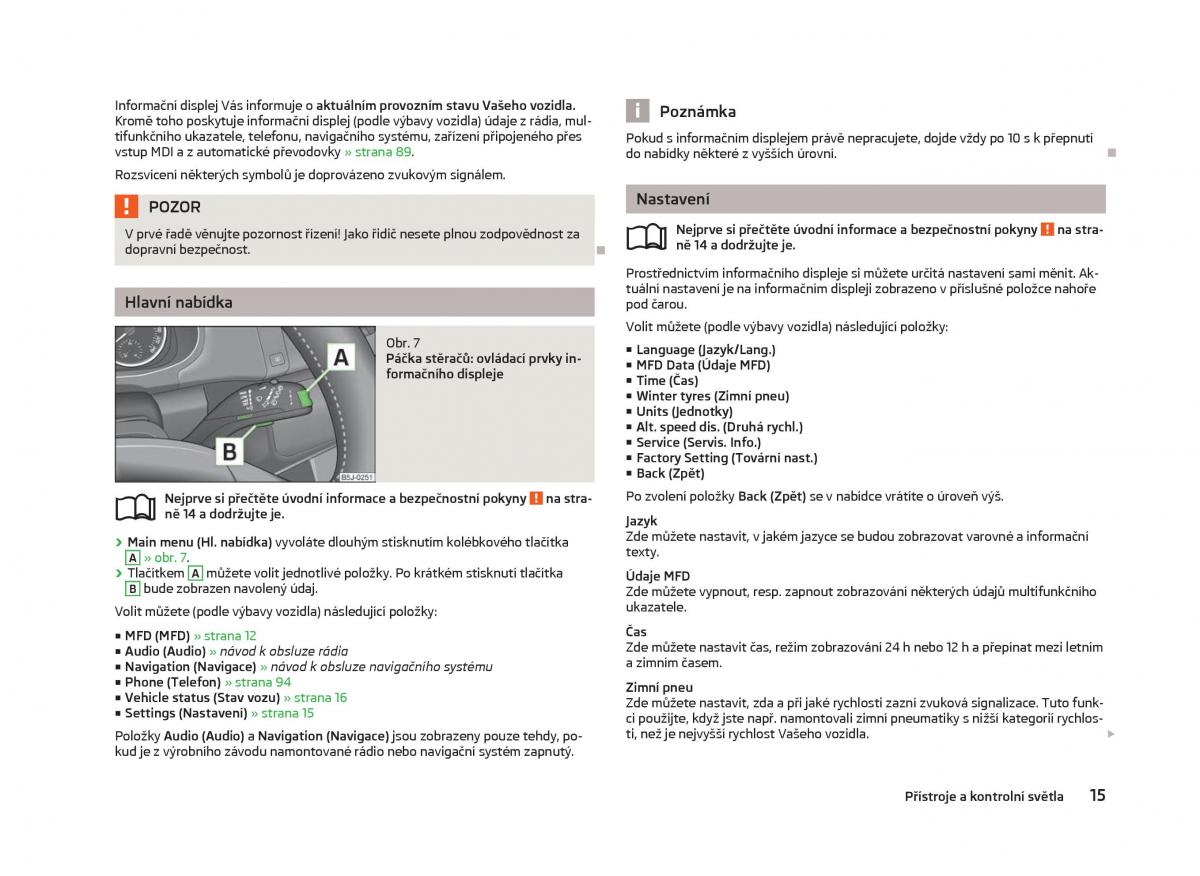 Skoda Fabia II 2 navod k obsludze / page 17