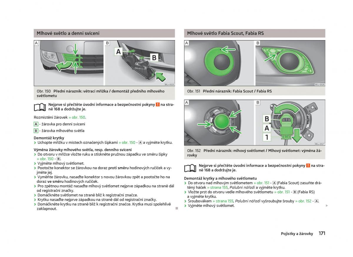 Skoda Fabia II 2 navod k obsludze / page 173