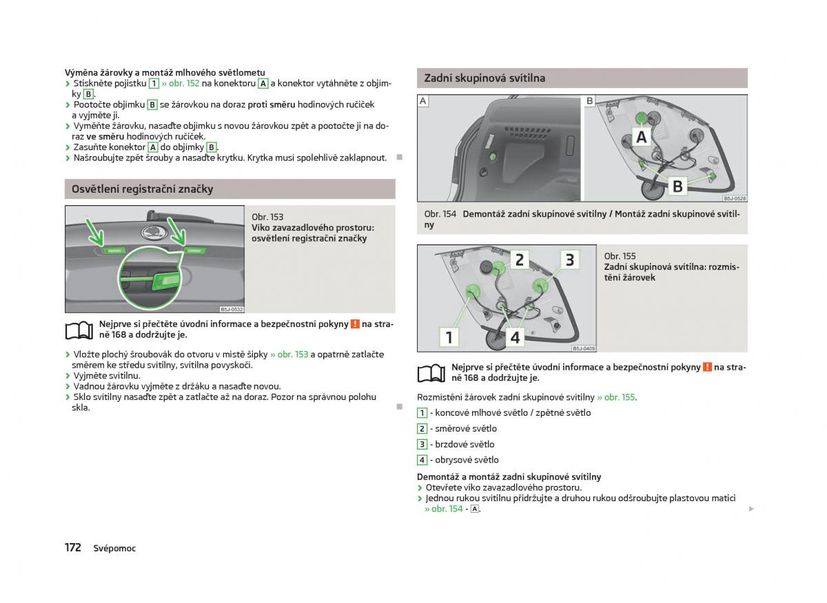 Skoda Fabia II 2 navod k obsludze / page 174