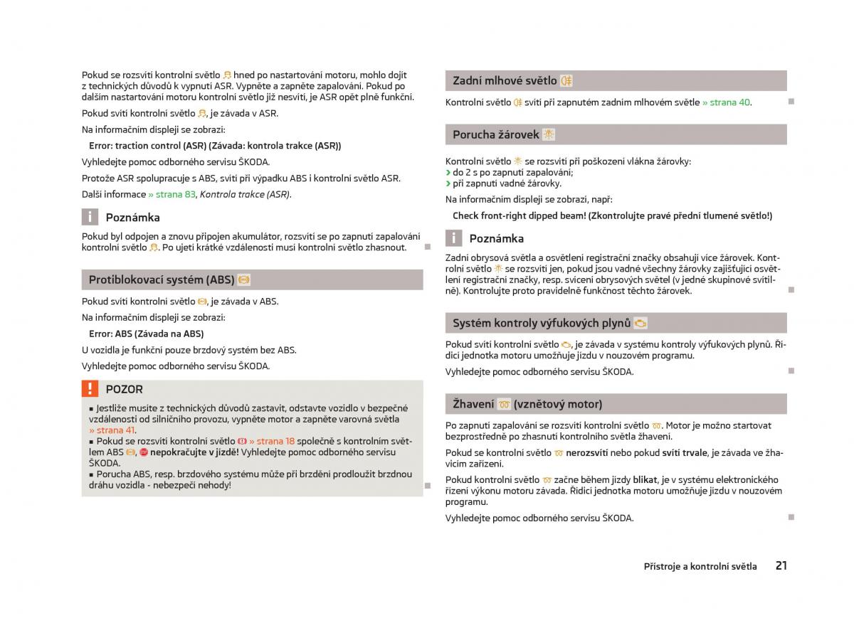 Skoda Fabia II 2 navod k obsludze / page 23