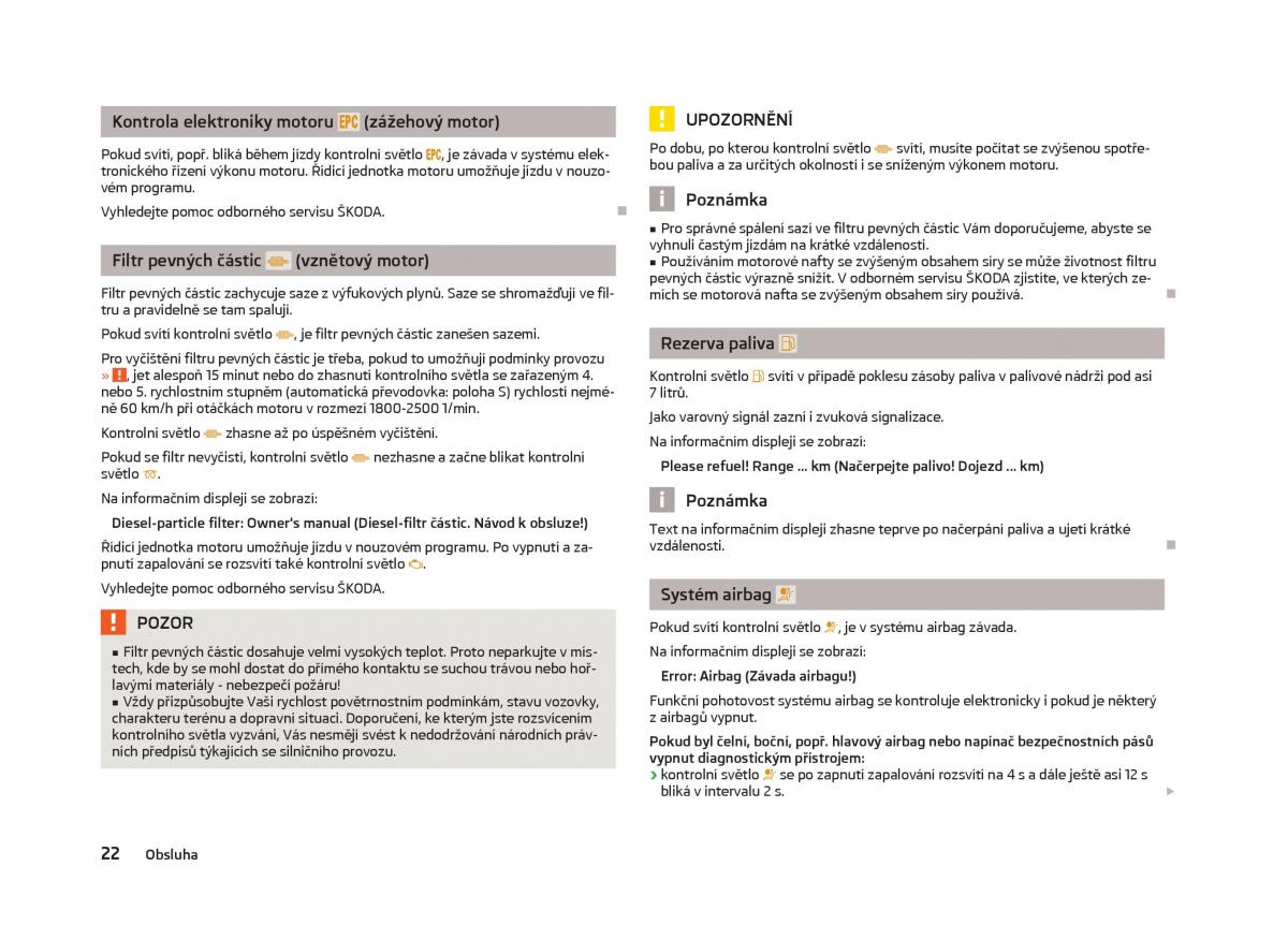 Skoda Fabia II 2 navod k obsludze / page 24